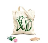 AILOONG Borsa della spesa riutilizzabile casa libri ufficio della conoscenza Tessuto spesso 340g/m² Scritta personalizzabile