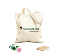 AILOONG Borsa della spesa riutilizzabile Citazione d'ufficio famosa parola di saggezza dello specchio Tessuto spesso 340g/m² Scritta personalizzabile
