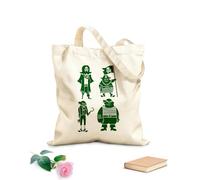 AILOONG Borsa della spesa riutilizzabile Divertenti coraggiosi marinai pirati marinai banditi del mare Tessuto spesso 340g/m² Scritta personalizzabile