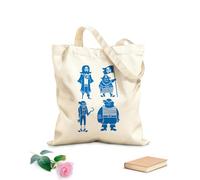 AILOONG Borsa della spesa riutilizzabile Divertenti coraggiosi marinai pirati marinai banditi del mare Tessuto spesso 340g/m² Scritta personalizzabile