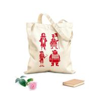 AILOONG Borsa della spesa riutilizzabile Divertenti coraggiosi marinai pirati marinai banditi del mare Tessuto spesso 340g/m² Scritta personalizzabile