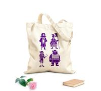 AILOONG Borsa della spesa riutilizzabile Divertenti coraggiosi marinai pirati marinai banditi del mare Tessuto spesso 340g/m² Scritta personalizzabile