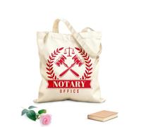 AILOONG Borsa della spesa riutilizzabile legge notarile legge scrivano giustizia libra Tessuto spesso 340g/m² Scritta personalizzabile