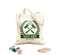 AILOONG Borsa della spesa riutilizzabile legge notarile legge scrivano giustizia libra Tessuto spesso 340g/m² Scritta personalizzabile
