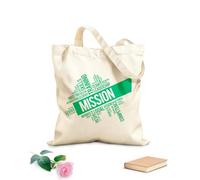 AILOONG Borsa della spesa riutilizzabile Missione Azienda Team Leadership Ufficio Parole Tessuto spesso 340g/m² Scritta personalizzabile