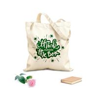 AILOONG Borsa della spesa riutilizzabile pensare fuori dagli schemi, frase di idee ispiratrici Tessuto spesso 340g/m² Scritta personalizzabile