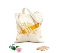 AILOONG Borsa della spesa riutilizzabile Tessuto spesso 340g/m² competenze coaching successo formazione istruzione università ufficio Scritta personalizzabile