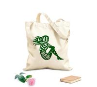 AILOONG Borsa della spesa riutilizzabile Tessuto spesso 340g/m² Frase ispiratrice: non smettere mai di sognare, ragazza Scritta personalizzabile