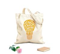 AILOONG Borsa della spesa riutilizzabile Tessuto spesso 340g/m² grande idea soluzione creativa immaginazione ispirazione intuizione Scritta personalizzabile
