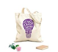AILOONG Borsa della spesa riutilizzabile Tessuto spesso 340g/m² grande idea soluzione creativa immaginazione ispirazione intuizione Scritta personalizzabile