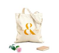 AILOONG Borsa della spesa riutilizzabile Tessuto spesso 340g/m² La nostra casa La nostra storia Lettering Parole vive Scritta personalizzabile
