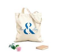 AILOONG Borsa della spesa riutilizzabile Tessuto spesso 340g/m² La nostra casa La nostra storia Lettering Parole vive Scritta personalizzabile