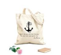 AILOONG Borsa in tela Ancora: senti l'odore del mare Tessuto spesso 340g/m² Borsa da disegno