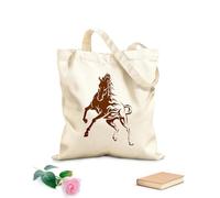 AILOONG Borsa in tela Bellissimo cavallo stallone animale purosangue Tessuto spesso 340g/m² Borsa da disegno