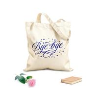 AILOONG Borsa in tela con fondo rinforzato Messaggio di addio Tessuto spesso 340g/m² Utilizzabile come borsa regalo