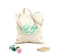 AILOONG Borsa in tela con fondo rinforzato Messaggio di addio Tessuto spesso 340g/m² Utilizzabile come borsa regalo