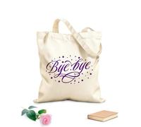 AILOONG Borsa in tela con fondo rinforzato Messaggio di addio Tessuto spesso 340g/m² Utilizzabile come borsa regalo