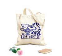 AILOONG Borsa in tela con fondo rinforzato tu sei il mondo della luce Tessuto spesso 340g/m² Utilizzabile come borsa regalo