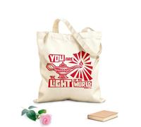 AILOONG Borsa in tela con fondo rinforzato tu sei il mondo della luce Tessuto spesso 340g/m² Utilizzabile come borsa regalo