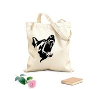 AILOONG Borsa in tela Tessuto spesso 12 once Cane arrabbiato, pattuglia spaventosa, sicurezza degli animali, garage per animali domestici, caverna dell'uomo Borsa da disegno 31x36cm Media