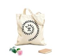 AILOONG Borsa regalo in tela per vino 3.14 pi greco spirale costante matematica ed numero matematico Tessuto spesso 12 once Abbinabile agli abiti 31x36cm Media