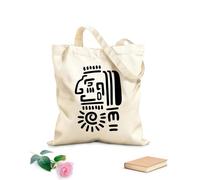 AILOONG Borsa regalo in tela per vino antichi totem o segni maya e aztechi Tessuto spesso 12 once Abbinabile agli abiti 31x36cm Media