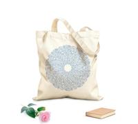 AILOONG Borsa regalo in tela per vino mandala astratto da semplici forme geometriche con angoli arrotondati o forme lineari Tessuto spesso 340g/m² Abbinabile agli abiti