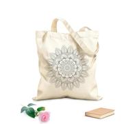 AILOONG Borsa regalo in tela per vino modelli di mandala orientali astratti progettati Tessuto spesso 12 once Abbinabile agli abiti 25x30cm Piccola