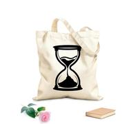 AILOONG Borsa tote con manico piatto in nastro classica silhouette a clessidra Tessuto spesso 12 once Sostituisce lo zaino scolastico 35x40cm Grande