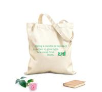 AILOONG Borsa tote con manico piatto in nastro Essere una candela non è facile. Per dare luce bisogna prima bruciare. Rumi Tessuto spesso 340g/m² Sostituisce lo zaino scolastico