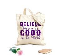 AILOONG Borsa tote con tracolla in fettuccia credo che ci siano buoni detti cristiani da progettare Tessuto spesso 340g/m² Borsa da disegno