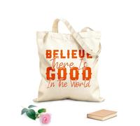 AILOONG Borsa tote con tracolla in fettuccia credo che ci siano buoni detti cristiani da progettare Tessuto spesso 340g/m² Borsa da disegno