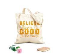 AILOONG Borsa tote con tracolla in fettuccia credo che ci siano buoni detti cristiani da progettare Tessuto spesso 340g/m² Borsa da disegno
