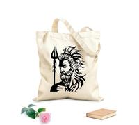 AILOONG Borsa tote con tracolla in fettuccia immagine del dio greco Ares di un dio greco Ares Tessuto spesso 12 once Borsa da disegno 31x36cm Media