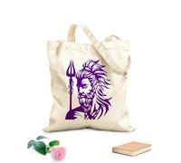 AILOONG Borsa tote con tracolla in fettuccia immagine del dio greco Ares di un dio greco Ares Tessuto spesso 340g/m² Borsa da disegno