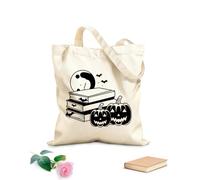 AILOONG Borsa tote con tracolla in fettuccia lettore di libri che esplora una terra mitica Tessuto spesso 12 once Borsa da disegno 31x36cm Media