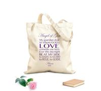 AILOONG Borsa tote in tela Angelo di Dio, mio caro custode, al quale Dio dona l'amore. Amen. Tessuto spesso 340g/m² Sostituisce lo zaino scolastico