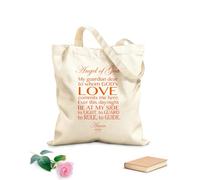 AILOONG Borsa tote in tela Angelo di Dio, mio caro custode, al quale Dio dona l'amore. Amen. Tessuto spesso 340g/m² Sostituisce lo zaino scolastico