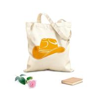 AILOONG Borsa tote in tela grezza Cappello da cowboy Texas Lone Star State Tessuto spesso 340g/m² Utilizzabile come borsa porta attrezzi