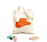 AILOONG Borsa tote in tela grezza Cappello da cowboy Texas Lone Star State Tessuto spesso 340g/m² Utilizzabile come borsa porta attrezzi