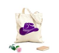 AILOONG Borsa tote in tela grezza Cappello da cowboy Texas Lone Star State Tessuto spesso 340g/m² Utilizzabile come borsa porta attrezzi