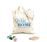 AILOONG Borsa tote in tela grezza Casa Vivere Amore Parole Tessuto spesso 340g/m² Utilizzabile come borsa porta attrezzi