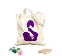 AILOONG Borsa tote in tela grezza Coppia di amanti si baciano e si baciano a casa Tessuto spesso 340g/m² Utilizzabile come borsa porta attrezzi