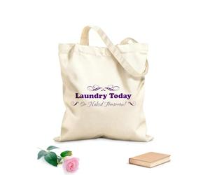 AILOONG Borsa tote in tela grezza Oggi si fa il bucato, o domani si è nudi. Tessuto spesso 340g/m² Utilizzabile come borsa porta attrezzi