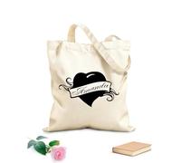 AILOONG Borsa tote in tela grezza Scritta personalizzata con nome Amanda per bambina Tessuto spesso 12 once Utilizzabile come borsa porta attrezzi 25x30cm Piccola