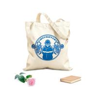 AILOONG Borsa tote in tela grezza Vigili del fuoco Vigili del fuoco Teschio Pompiere Tessuto spesso 340g/m² Utilizzabile come borsa porta attrezzi