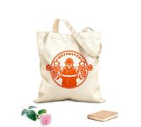 AILOONG Borsa tote in tela grezza Vigili del fuoco Vigili del fuoco Teschio Pompiere Tessuto spesso 340g/m² Utilizzabile come borsa porta attrezzi