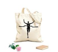 AILOONG Borsa tote in tela grezza Vincitore del premio Runner Sports Running Champion Tessuto spesso 12 once Utilizzabile come borsa porta attrezzi 31x36cm Media