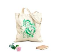 AILOONG Borsa tote in tela Lotta tra drago e tigre cinese Cina asiatica Tessuto spesso 340g/m² Sostituisce lo zaino scolastico