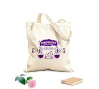 AILOONG Borsa tote in tela Scienza Chimica Laboratorio Parole Scoperte Sostanze Reazioni Tessuto spesso 340g/m² Sostituisce lo zaino scolastico